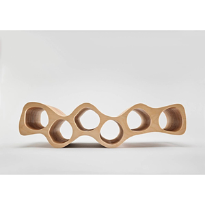 Eco-Friendly Wood <b>Wine</b> <b>Rack</b> 6-Bottle Tabletop Wooden <b>Wine</b> Holder for Kitchen Countertop & Bar Display Space-Saving Storage Stand - Product Image 3