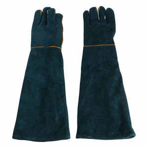 High Quality Cow Split Leather Welding Work <b>Gloves</b> Tig Mig Safety Working <b>Gloves</b> Heat & Fire Resistant Long Cuff Welder <b>Gloves</b> - Product Image 1