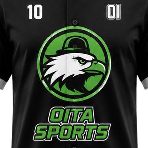 Conjunto de Béisbol Negro y Verde – Uniforme Deportivo Personalizado con Pantalones a Juego, Ropa Deportiva Ligera que Absorbe la Humedad - Product Image 6