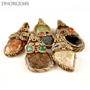 Colgante de Piedra Natural en Oferta para Mujeres y Hombres, Colgante de Cristal DIY, Collar de Piedras Preciosas - Product Image 4