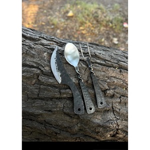 Juego de Cubiertos Medievales Forjados a Mano, Marca KSN, Hecho en India, el Mejor Regalo para Él, Día de San Valentín, Cumpleaños, Artesanía, Utensilios Vikingos - Product Image 1