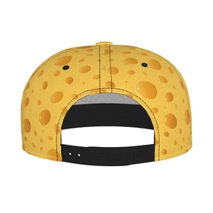 Casquette Snapback à motif fromage, ajustable, unisexe, 6 panneaux, pour usage décontracté, toutes saisons, en tissu sergé, motif à pois - Product Image 6