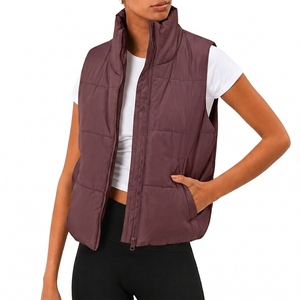 Veste sans manches matelassée personnalisée OEM ODM, fabricant de gilets d'hiver pour femmes en marque privée - Product Image 3
