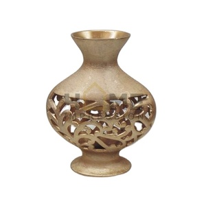 Diseño moderno Coral oro Metal Mini florero decorativo jarrones de lujo piso flor decorativa jarrón de florero pedestal coral - Product Image 1