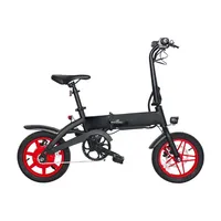 Vente directe d'usine, vélo électrique pliable à cadre en acier de 14 pouces, pneus anti-crevaison, moteur sans balais 250/500W, batterie au lithium