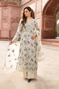 <b>Women's</b> Floral Printed Cotton <b>Kurta</b> Kurti Loose Fit Floor-Length Traditional Ethnic Wear for India Pakistan Casual All Seasons - Product Image 4