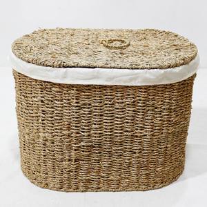 Panier en jonc de mer vietnamien tressé à la main, écologique, pour cuisine et décoration intérieure, vente en gros à prix abordable - Product Image 2