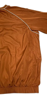 Veste coupe-vent pour homme en promotion, chemise à manches longues brodée sur mesure, col en V côtelé, doublure en maille, chemise à passepoil