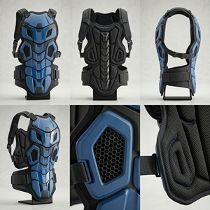 Professional Motocross Chest Protector Body Armor | Breathable Off-<b>Road</b> Dirt Bike Riding Guard | CE Approved MTB <b>Back</b> Protective - Product Image 4