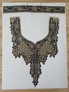 Ladies Elegant Embroidered <b>Sew</b>-<b>On</b> <b>Patches</b> Floral Handmade Stitch Design Lightweight Organza - Product Image 3