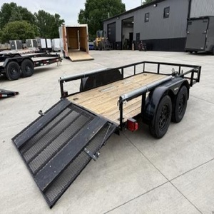 Equipment <b>Trailer</b> 14K GVWR / 16" Wide Ramps car <b>trailer</b> flatbed heavy duty steel machinery transport - Product Image 2