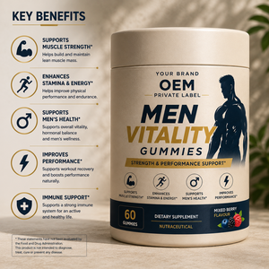 เยลลี่ที่มีชีวิตชีวาของผู้ชายสินค้าตรา OEM เพื่อการสนับสนุนที่แข็งแรงและมีประสิทธิภาพ - Product Image 2