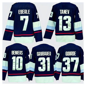 Camisetas de Hockey sobre Hielo al por Mayor de Alta Calidad, Camisetas Personalizadas con Diseño en Blanco, Ropa Deportiva, Uniformes - Product Image 1