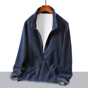 Vestes d'hiver pour hommes en polaire polyester de haute qualité, vestes de randonnée personnalisées de haute qualité pour femmes et vêtements décontractés avec poches latérales - Product Image 3