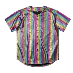 Camisetas de Béisbol Más Vendidas Hechas de Tela de Poliéster Puro con Diseño de Media Manga, Impresión por Sublimación Personalizada OEM - Product Image 1