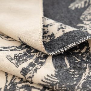 <b>Women's</b> Elegant <b>Cream</b> Striped Cashmere Long Shawl <b>Scarf</b> Black Wrap for Winter Casual Travel Daily Fashion Wear Durable Windproof - Product Image 4