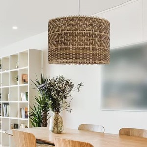 Nuevo producto hecho a mano, luz colgante de ratán estilo Vietnam, luz colgante de ratán tejida para el hogar, cafetería, restaurante, Hotel - Product Image 1