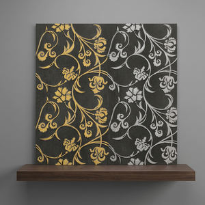 Azulejos de pared decorativos de diseñador Kajaria, cerámica dorada y plateada de alto brillo, tercer encendido Digital 30x60 12x24 DE Morbi - Product Image 3