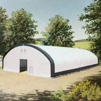 Abri de stockage industriel en PVC Tente robuste mobile de 5000 pieds carrés pour entrepôt, agriculture, toit de conteneur de 40 pieds et garage