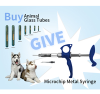 EM4305 134.2KHz FDX-B Bio Glass Pet RFID Microchip pour l'identification des animaux
