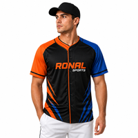Maillot de baseball en promotion – 100 % polyester respirant, tenue sportive d'équipe, impression personnalisée, disponible dans toutes les couleurs