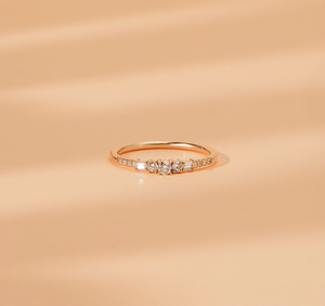 แหวนเพชรแล็บโกรว์ชุบทอง 14K สไตล์วินเทจ พร้อมใบรับรอง IGI ดีไซน์หลายเม็ด สำหรับเป็นของขวัญงานแต่งงานหรือหมั้นสำหรับผู้หญิง - Product Image 5