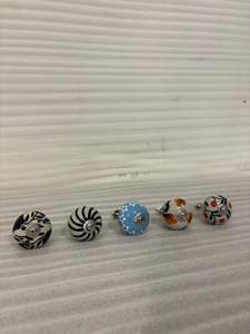 Tiradores de Cerámica Pintados a Mano, Pomos Decorativos para Gabinetes, Manijas Artísticas Únicas para Muebles, Pomos de Cerámica Premium - Product Image 2