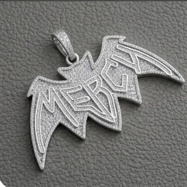 Pendentif Moissanite Mercy Wings en Argent 925, Breloque Thème Hip-Hop, Unisexe, pour Usage Quotidien, Cadeau Hip-Hop Personnalisé, Pièce de Charme - Product Image 4