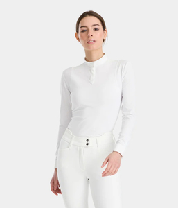 Chemise d'équitation pour femmes OEM, légère, respirante, à manches courtes, pour l'entraînement équestre, personnalisable - Product Image 1