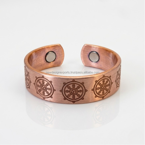 Anillo esotérico unisex ajustable con mandala biomagnético • Venta al por mayor - Product Image 1