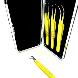 Bulk Private Label Lash Extensions Tweezers Custom Logo Accessories Tool Eyelash Tweezers Wholesale Tweezers - Product Image 3
