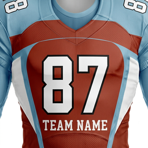 Camisetas de Fútbol Americano de Alta Calidad 2026 para Hombre, Logotipo Personalizado al por Mayor, Anti-UV, Transpirables, 100% Poliéster, Uniformes con Transferencia Térmica - Product Image 4