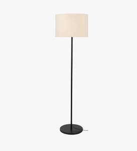 Luxury white cotton <b>shade</b> club floor lamp with metal base oem odm low moq factory price wholesale bulk supply - Product Image 4