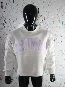 Sudadera TRUMAN con cuello simulado, 450 GSM, nombre personalizado, bordado en aplique, corte holgado, 100% algodón, felpa francesa. - Product Image 5