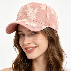 <b>Women</b> Embroidered Lace Baseball <b>Hat</b> Fashionable Lightweight Headwear With Adjustable Fit For <b>Summer</b> Outdoor Activities - Product Image 6