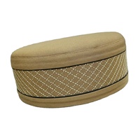 Chapeau islamique décontracté pour homme de haute qualité à bas prix, fabriqué en polyester et coton, confortable et classique.