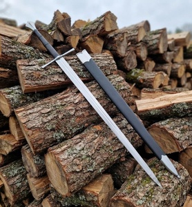 Couteau à pointe de lance en acier avec manche en plastique, lame droite de qualité industrielle, épaisseur 0,7 mm - Product Image 1