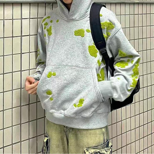 Sudadera con Capucha para Hombre, de Invierno, Gruesa, Corte Regular, de Algodón y Felpa, Estilo Urbano, con Logotipo Personalizado, de Secado Rápido y Transpirable - Product Image 4