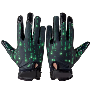 Custom Logo Football Gloves | High-Performance Quick-Dry Cooling Technology | Premium Export Quality - Product Image 4