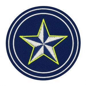 Insignia de Blazer Bordada Azul Marino con Estrella Dorada y Círculo, Parche de Regalia Masónica Personalizada, Accesorios de Uniforme para Logia - Product Image 2