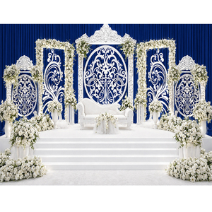 Marcos de boda cortados con láser inspirados en palacios, paneles de marco cortados con láser majestuosos para eventos de lujo - Product Image 1
