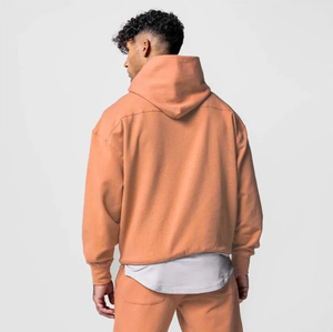 Custom High Cotton Hooded Lightweight Essential Set Long Sleeve Sweatshirt Sweatpants Winter Tracksuit Men <b>Women</b> Customizable - Product Image 6