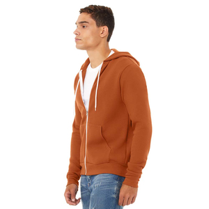 Sweat-shirts à capuche zippés Bella Canvas 100% coton pour homme, pour la saison hivernale, sweats à capuche zippés pour homme sur mesure - Product Image 4