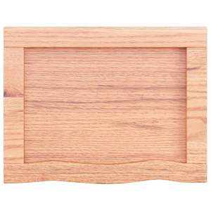 Estante de Pared de Madera de Roble Macizo Marrón Claro, Pequeño y Resistente - Product Image 6