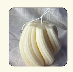 Unscented Swirl <b>Tea</b> Light <b>Candle</b> Twisted Ribbed Votive <b>Candle</b> for Home Decor Party Wedding Holiday - Product Image 2