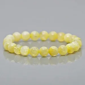 Natural Dyed Citrine 8mm Smooth Round AA Grade Gemstone Beads <b>Stretch</b> <b>Bracelet</b> Healing Jewelry Wholesale - Product Image 4
