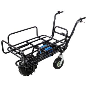 Carrello Elettrico da Giardino con Motore 24V DC 350W, Capacità di Carico 120 Kg, con Manico in Metallo - Product Image 2