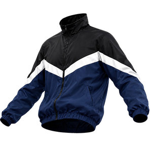Chaqueta Cortavientos para Hombre con Bloques de Color, Ligera, Resistente al Viento, con Cierre Completo, Chaqueta Deportiva Impermeable para Actividades al Aire Libre - Product Image 2
