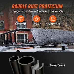 Portapacchi Universale in Acciaio Resistente 162x99x15 cm, Capacità 90 kg, Estensibile - Product Image 5