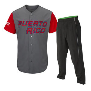 New Model <b>Men's</b> Baseball Softball Uniform Set Quick Dry Breathable Anti-Bacterial 100% Polyester Sports Wear Wholesale - Product Image 3